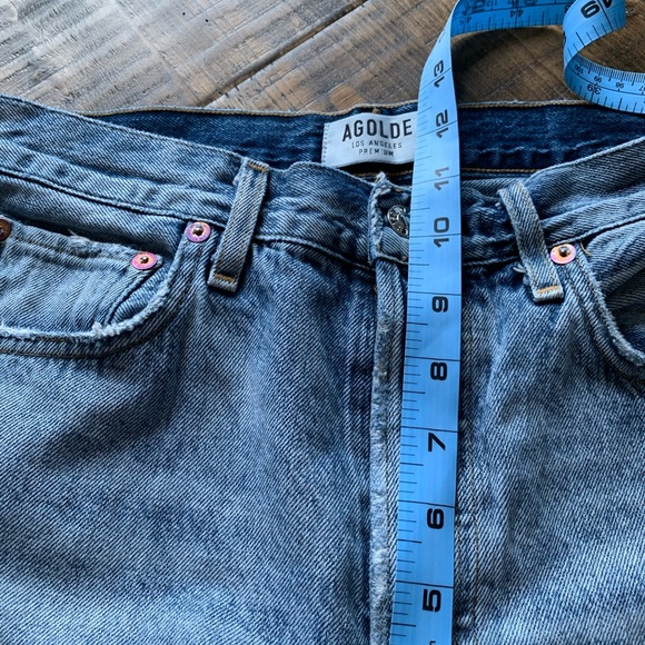 Agolde high rise distressed jeans 27 - Picture 7 of 8